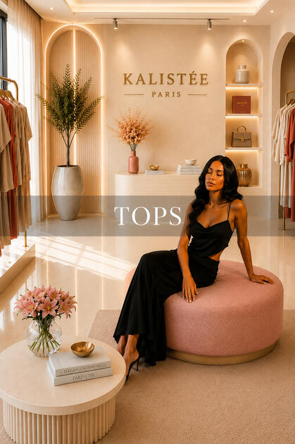 Les essentiels mode revisités par Kalistée Explorez notre collection de tops féminins tendance à Maurice. Des pièces modernes et exclusives pour compléter votre look avec élégance.